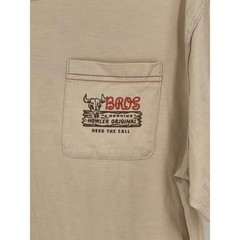 Howler Brothers Mens Large Beige Heed The Call Graphic Pocket T-Shirt Tan L