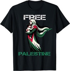 I Love Free Palestine Mother Children Gaza Strip T-Shirt