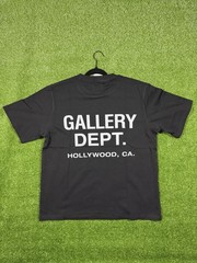 Gallery Dept. Black Crew Neck Short Sleeve Graphic Logo T-Shirt, Men’s M