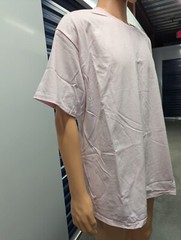Hanes Authentic-T Men’s T-Shirt 2XL Light Pink 100% Cotton Casual Crew Neck