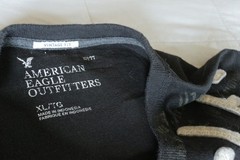 American Eagle Men’s Vintage Fit Black Graphic Tee XL/TG Crew Neck Shirt