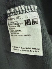 Jean-Michel Basquiat Shirt Medium Crown Pop Art Warhol Dark Slate Gray UNIQLO