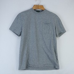 J. CREW HEAVY PREMIUM WEIGHT MARLED HEATHER GRAY POCKET TEE T-SHIRT L