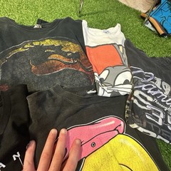 Vintage Y2K Emo 2000s shirt lot Cartoon 90s Retro T-shirt Bulk Mixed Lot Of 10