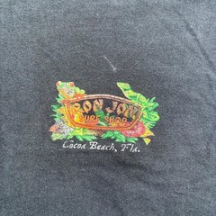 Ron Jon Surf Shop T-Shirt Men’s 3XL Gray Cotton Cocoa Beach Graphic Outdoor