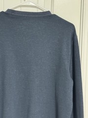 American Eagle Men’s Long Sleeve Thermal Waffle Knit Shirt, Size M Medium Grey
