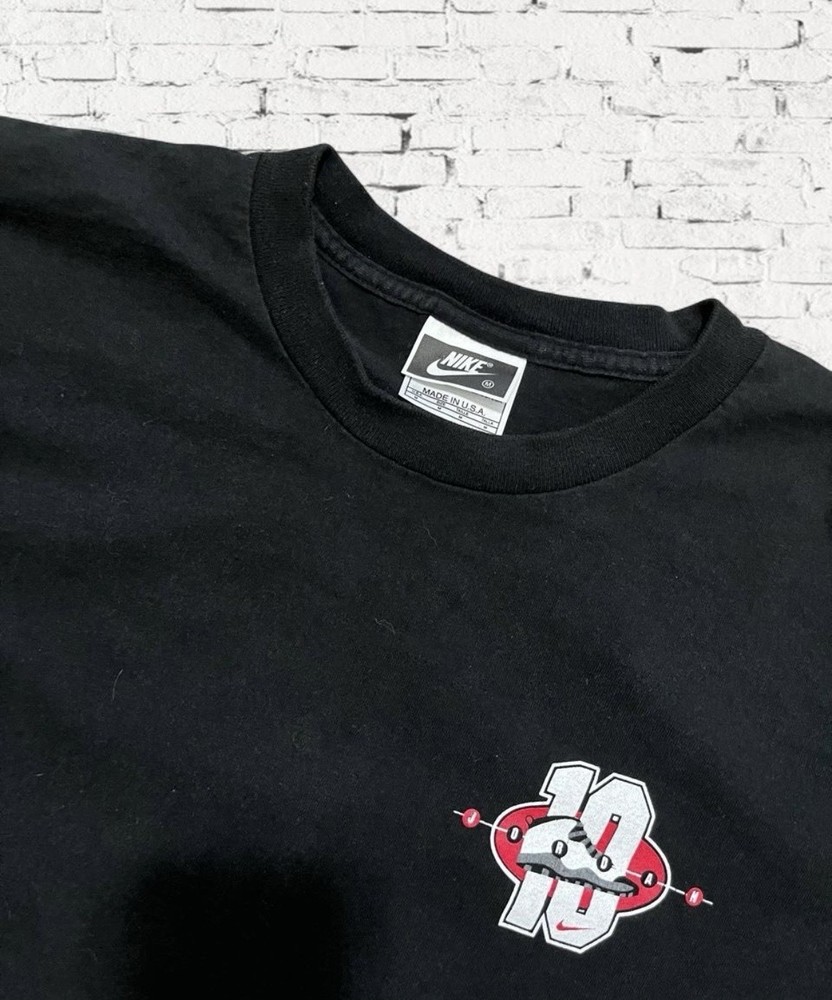 Vintage 1994 Air Jordan 10 “Career Accomplishments” sneaker promo tee