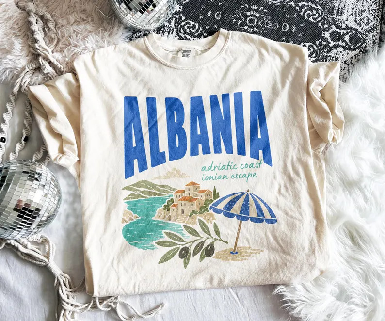 Albania Adriatic Coast Travel Vacation Europe Beach Comfort Tee