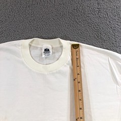 vtg stafford shirt mens XXL white black tee single stitch 4