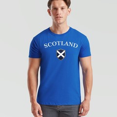 Scotland Flag And Name Unisex T Shirt National Flag Scottish Design Football Top