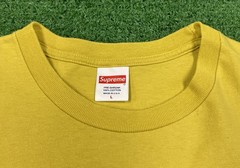 Supreme Greetings Tee Acid Yellow SS19 Men Size Large Authentic Shirt Hype NYC