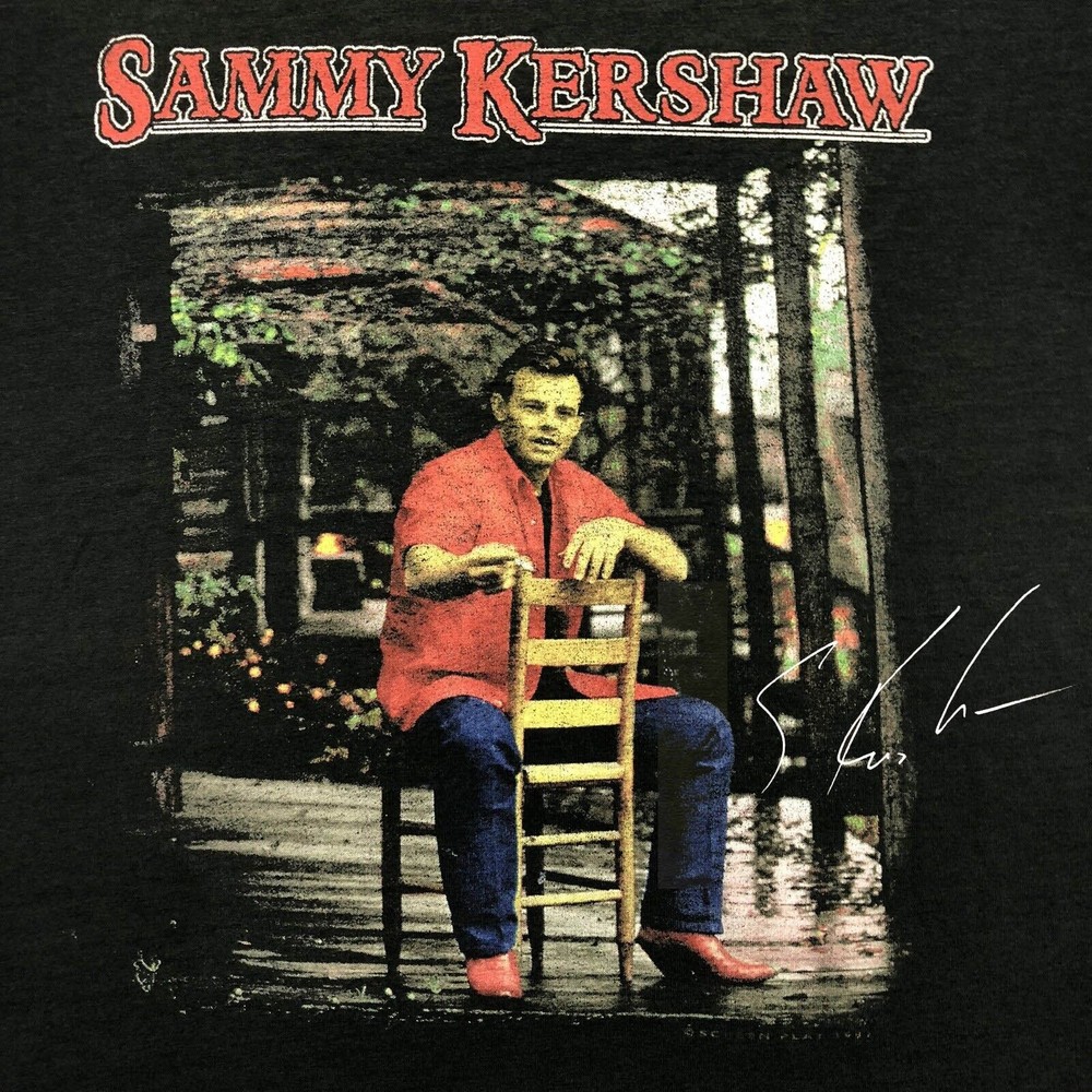 Vintage Sammy Kershaw Tour Heavy Cotton Black All Size Unisex Shirt JJ10