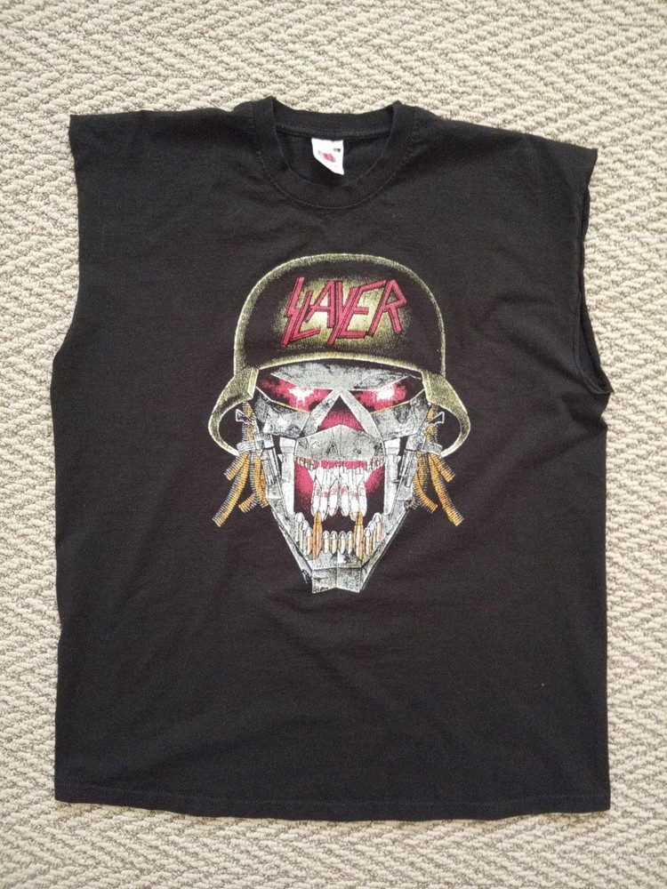 Vintage Slayer War Ensemble T-Shirt Fruit Of The Loom Tag Large