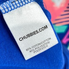 Chubbies Mens Tank Top Size Small Blue Ocean Wave Beach Graphic Sleeveless Tee