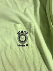 Bayside Premium Weight IBEW Local 238 Asheville NC Pocket Tee Men’s 3XL