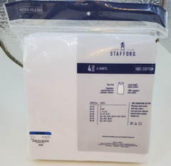 Stafford Super Soft 100% Cotton A-Shirts Ribbed Tank Top 4 Pack XLarge