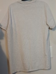 East Village NYC Flocked Logo T Shirt Mens XL Gray Felt Lettering Casual Tee