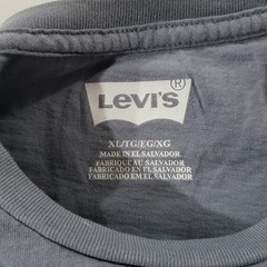 Levi’s Shirt Mens Size XL Extra Large Gray Graphic Farmer 20s Retro Short Sleeve