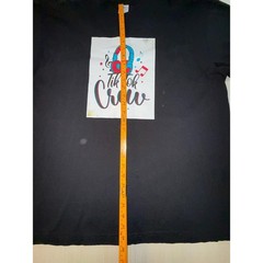 Shaka Active Tik Tok Crew Graphic T-Shirt Black Mens 2XL Short Sleeve Cotton Tee