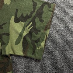 VTG 80’s Woodland Camo Pocket T Shirt Mens S Green Paper Thin Single Stitch