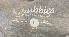 Chubbies “weekender” Gray Short Sleeve T-Shirt Adult Large