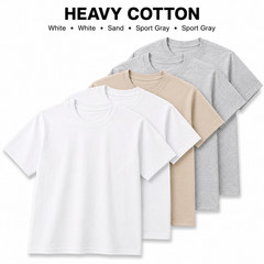 Gildan Heavy Cotton 5000 T-Shirt 3 & 5 Pack Men’s Fashion Color Cotton Tee S-5XL
