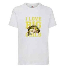 Fishing I Love Big Girls Fish Humour Novelty T Shirt Various Colours And Sizes