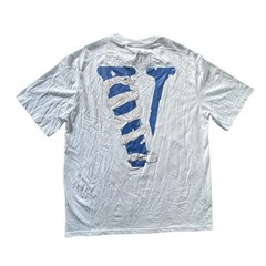 VLONE Snake T-Shirt Tee HUGE Script USA Made White Size XL Men EUC