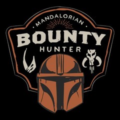Men’s Star Wars: The Mandalorian and Grogu Bounty Hunter Logo T-Shirt