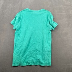 American Eagle Outfitters T Shirt Mens Large Aqua Embroidered Logo Athletic Fit