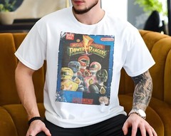 MM Power Rangers – 16 bit Super NE S Game Art T-Shirt 8 Colors Sizes S-5XL
