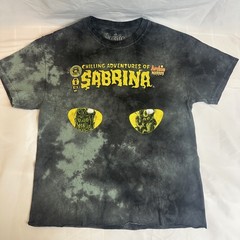 ARCHIE COMICS ” Chilling Adventure Sabrina” Black Bleach Wash Style Tee S