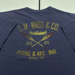 G.H. Bass Graphic Shirt Parks & Rec Div. Outdoors Sportsman Size XL Boxy Fit