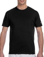 Alleson Athletic Men’s Black Stretch Polyester Crew Neck Short Sleeve T-Shirt 3X