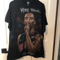 Kobe Bryant dedication airbrush Olympics shirt xl
