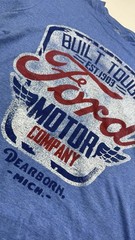 Ford Built Tough Graphic Logo Crew Neck Short Sleeve T-Shirt Blue Men’s M