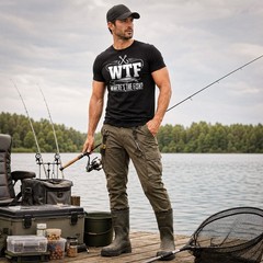 WTF Where’s The Fish Fishing Fisherman Angler Carp Fish Lover Dad Gift T-Shirt