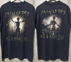 Remake Ministry Band Classic Style 90s 2 sided Tour Black T shirt Men Women