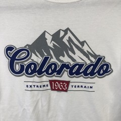 Colorado Shirt Mens Small White Long Sleeve Extreme Terrain 1963 Hike Casual