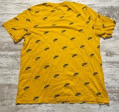 Nike Jordan Jumpman All Over Print Yellow T Shirt Men’s Size Large