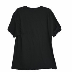 Mens Plain Black Classic Graphic T-Shirt The Table Crewneck Short Sleeves Sz XL