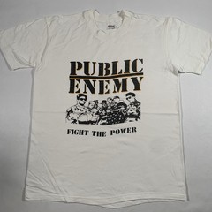 VTG Public Enemy Fight The Power Rap Tee T-Shirt Mens Large