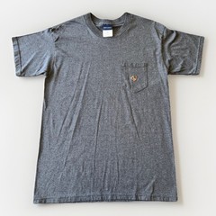 Duck Head Pocket Tee USA Made Gray Heather Vintage 90s Style Cotton M