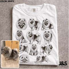 Custom Pet Portrait Personalized Animal Art Comfort Tee