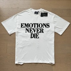 Mixed Emotion Retro Beaded Letter Design Loose Casual T-Shirt