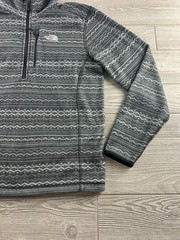 THE NORTH FACE Nordic 1/4 Zip Fleece Men’s Size Small Gray Mock Neck