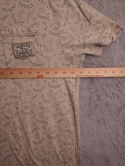 Howler Bros Shirt Mens Large Southwestern Graphic Geometric Tan Crew Neck EUC L