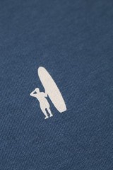Johnnie-O Mens Graphic Tee JO Flag XX Wake Blue Size Small American Flag Cotton