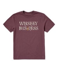 NWT Men’s Life Is Good Whiskey Business Brown LITE SS Crusher Tee