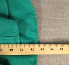 Tommy Hilfiger Mens 16 1/2 32-33 Solid Green Casual Button Up Long Sleeve Shirt